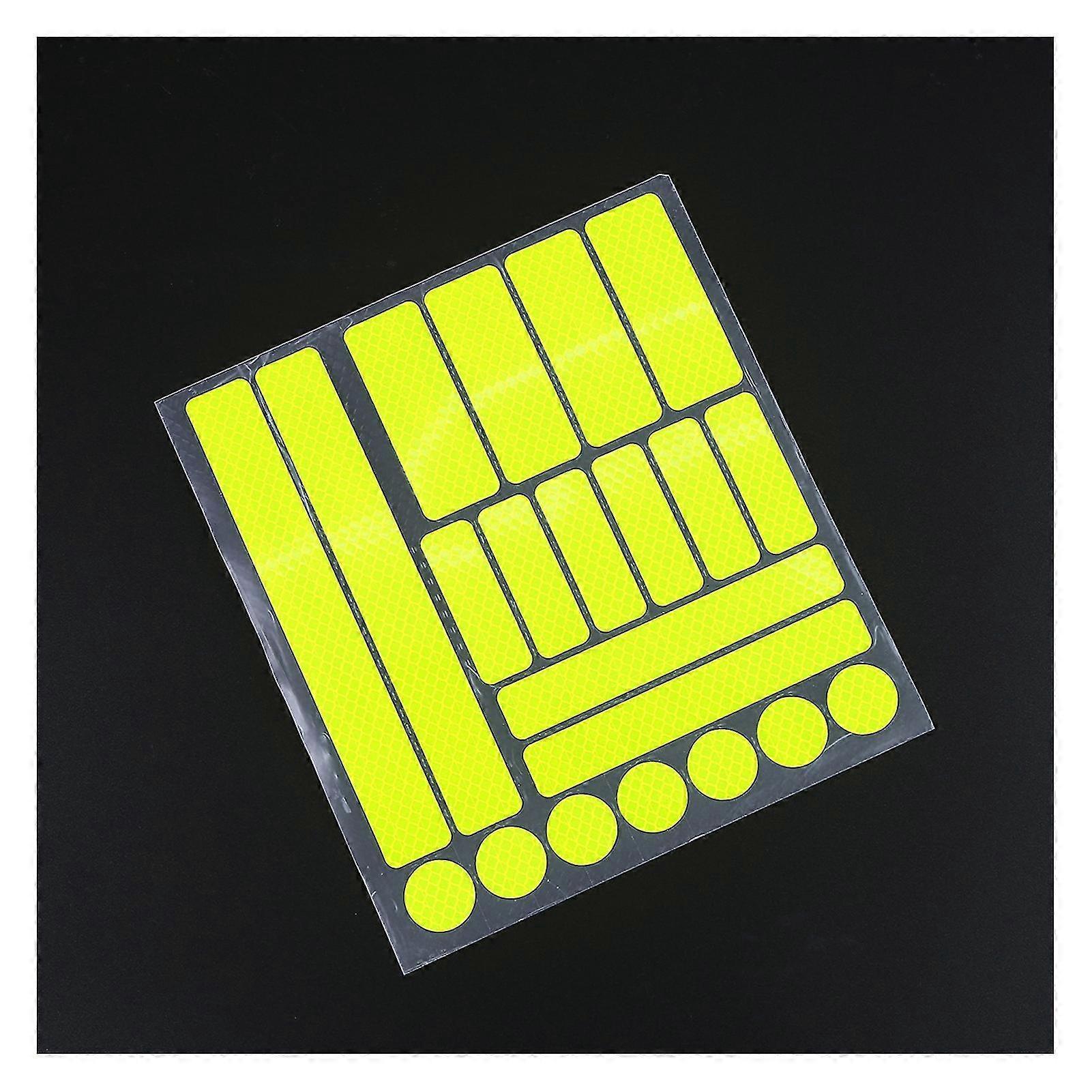 21pcs Bike Night Safety Stickers Self-adhesive Cycling Stickers For Sports Bikes Mountain Bike Chain