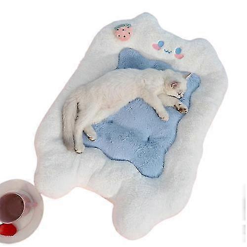 Plush Cat Bed Mat, Pet Cushion For Puppy Cat Curling Sleep