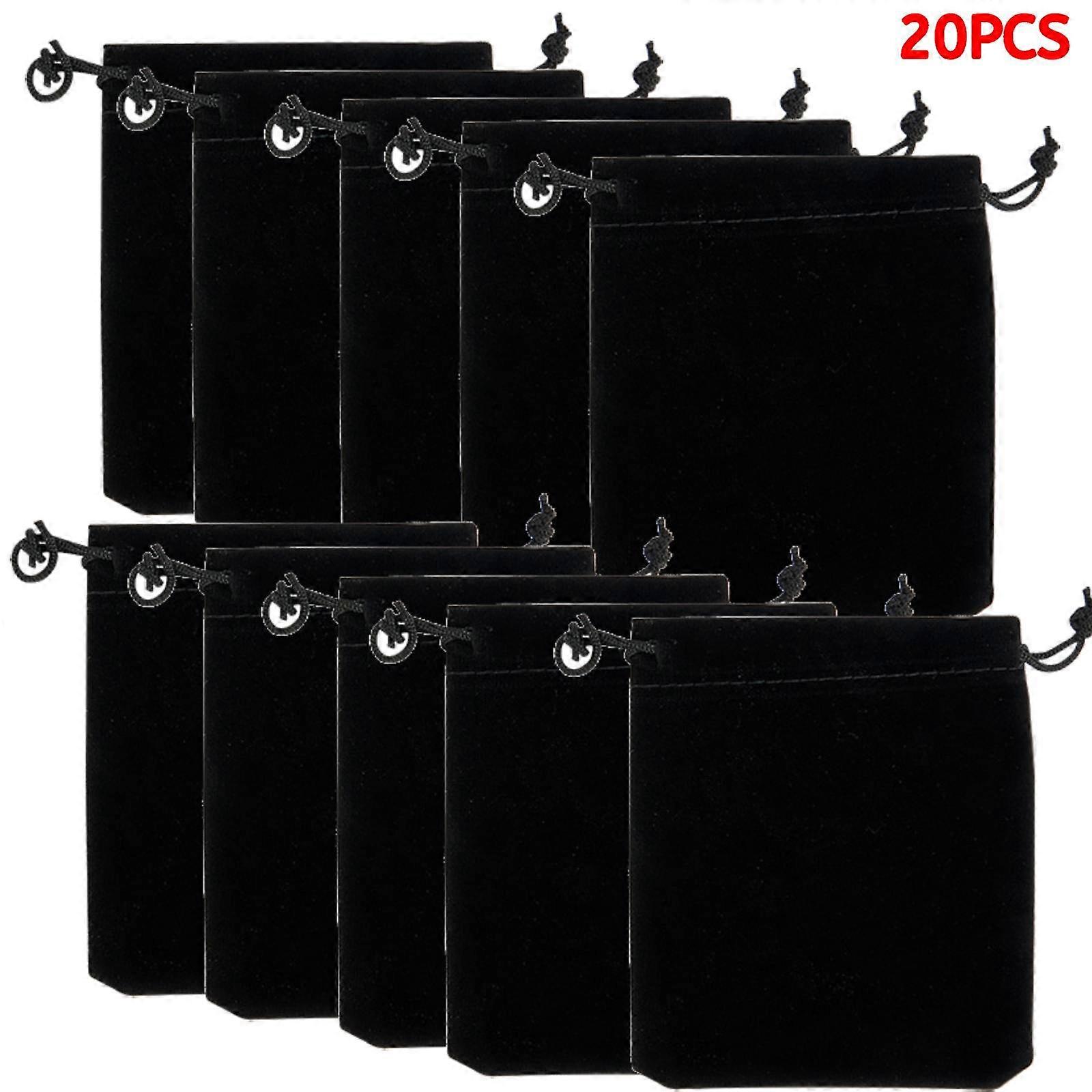 1/20pcsベルベットバッグStoragingメタルダイス耐久性のあるベルベットキャリーバッグ9 * 11cmポーチ巾着ダイスジュエリーギフト包装用