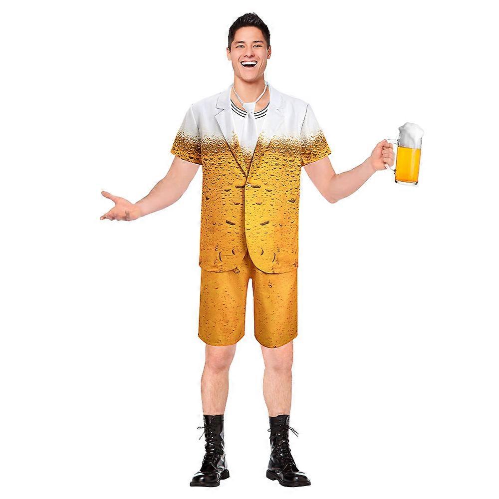 ハロウィーンのカーニバルのための男女兼用ビール貝のスーツの完全なパイント ビールスーツのオクトーバーフェストの人の衣裳