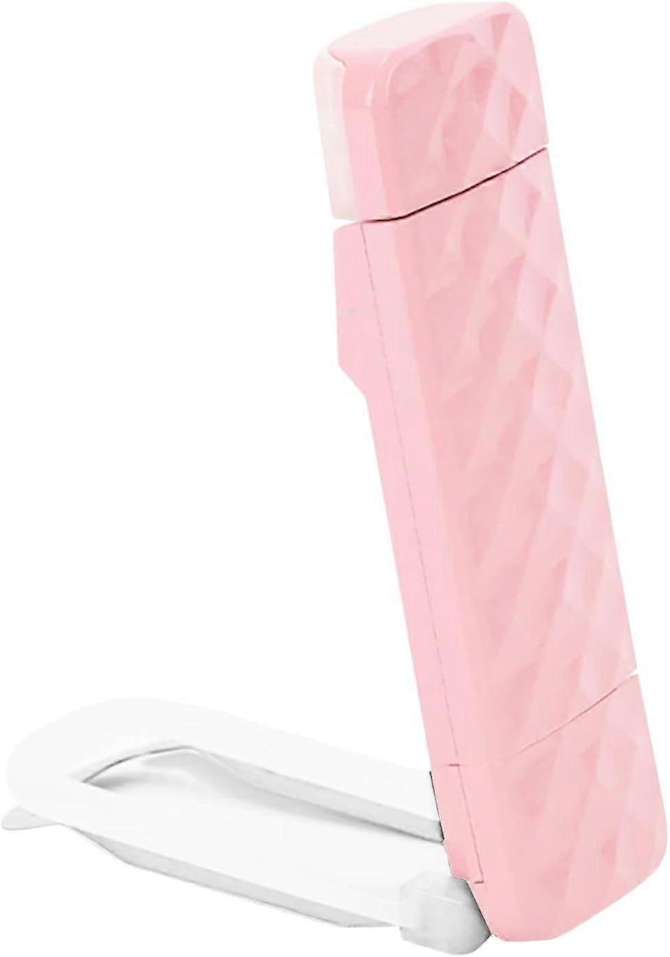 Pink Reading Light, 5 LED Rechargeable Book Light Clip On, 3 Eye Protecting Modes for Reading at Night and Books in Bed, USB 80 Hours Charge, Port