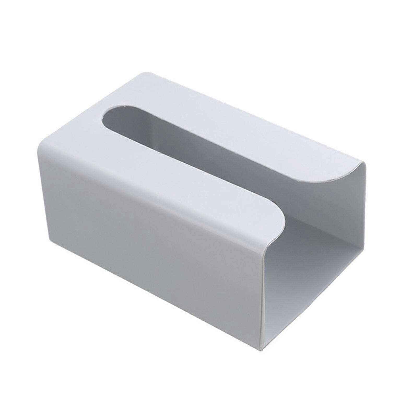 Wall Mount Simple Tissue Holder Punch-free Multifunctional Tissue Storage Box