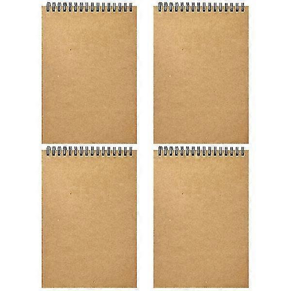 4pcs Office Spiral Notebook Writing Notebook Coil Notepad Note Taking Notebook for Office