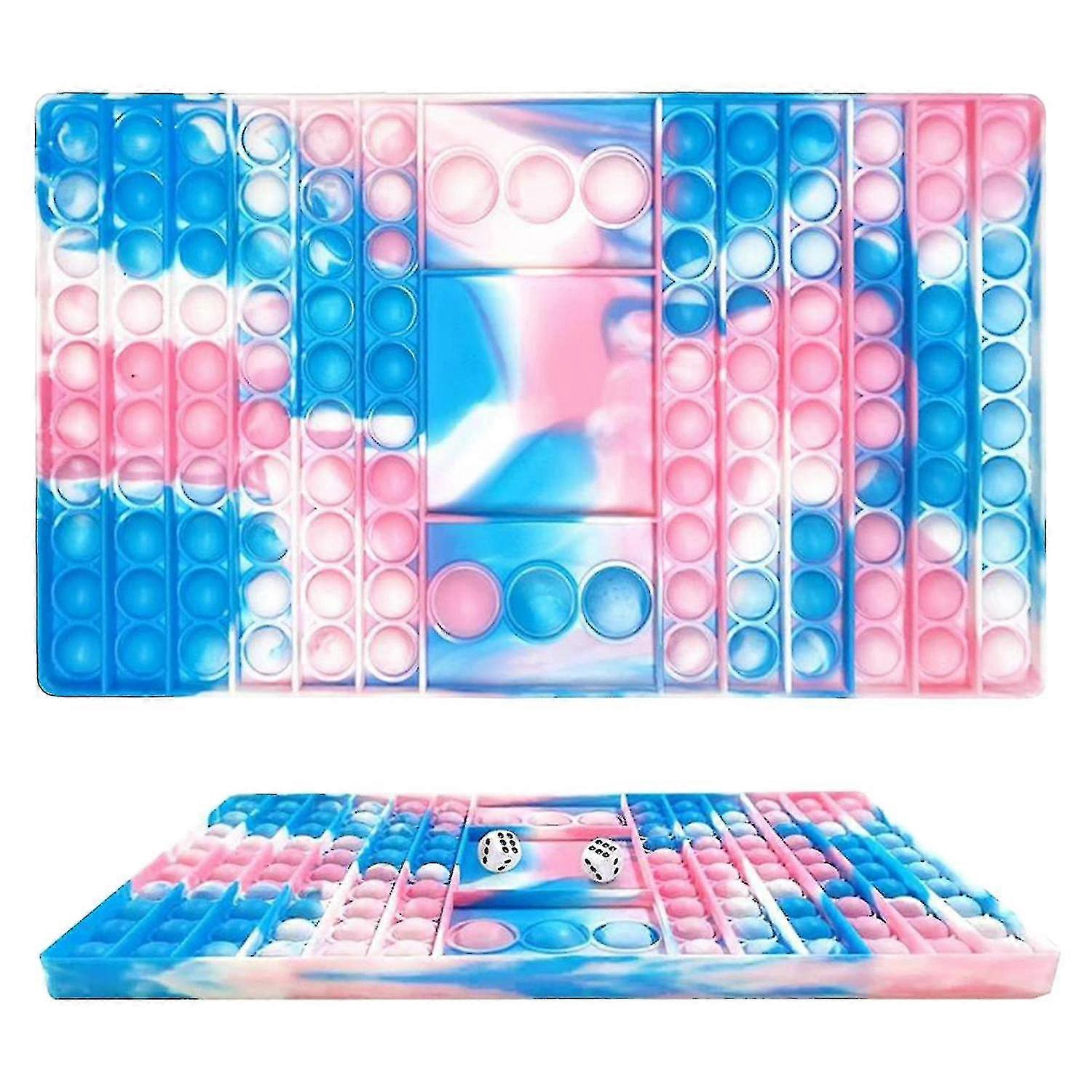 ストレスリリーフピンクダイスボード形状おもちゃ