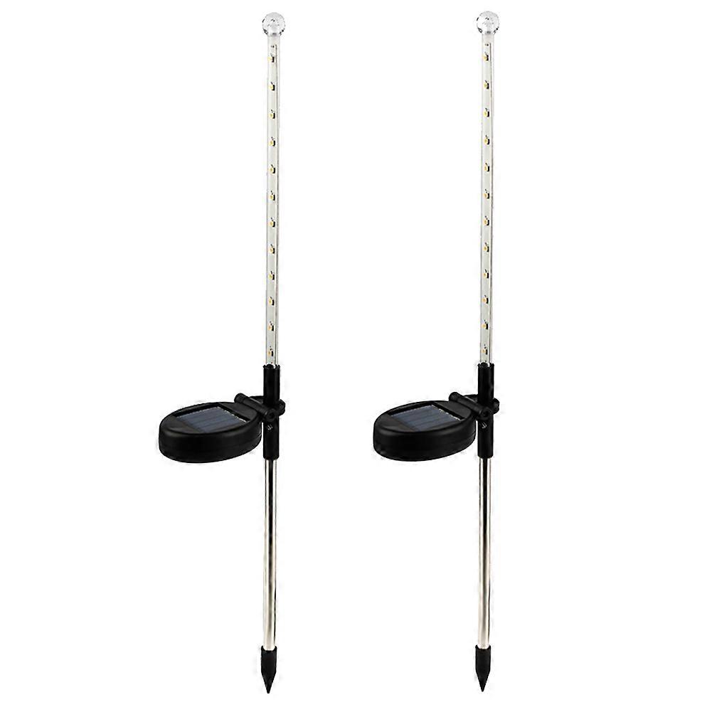2 Pcs Solar Power Meteor Rain LED Light Romantic String Lamp for Gardens Shopping malls Lamps