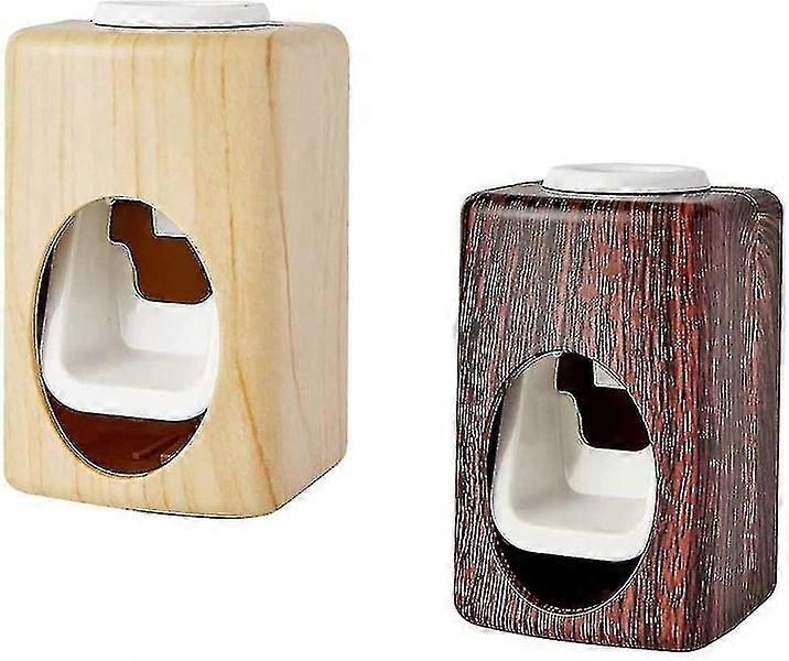 2-Piece Toothpaste Squeezer & Wall-Mounted Automatic Toothbrush Holder