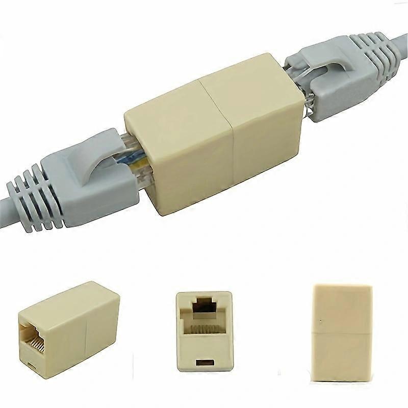 3Pcs Alloy Internet Tools RJ45 CAT5 Coupler Plug Adapter Network LAN Cable Extender Connector
