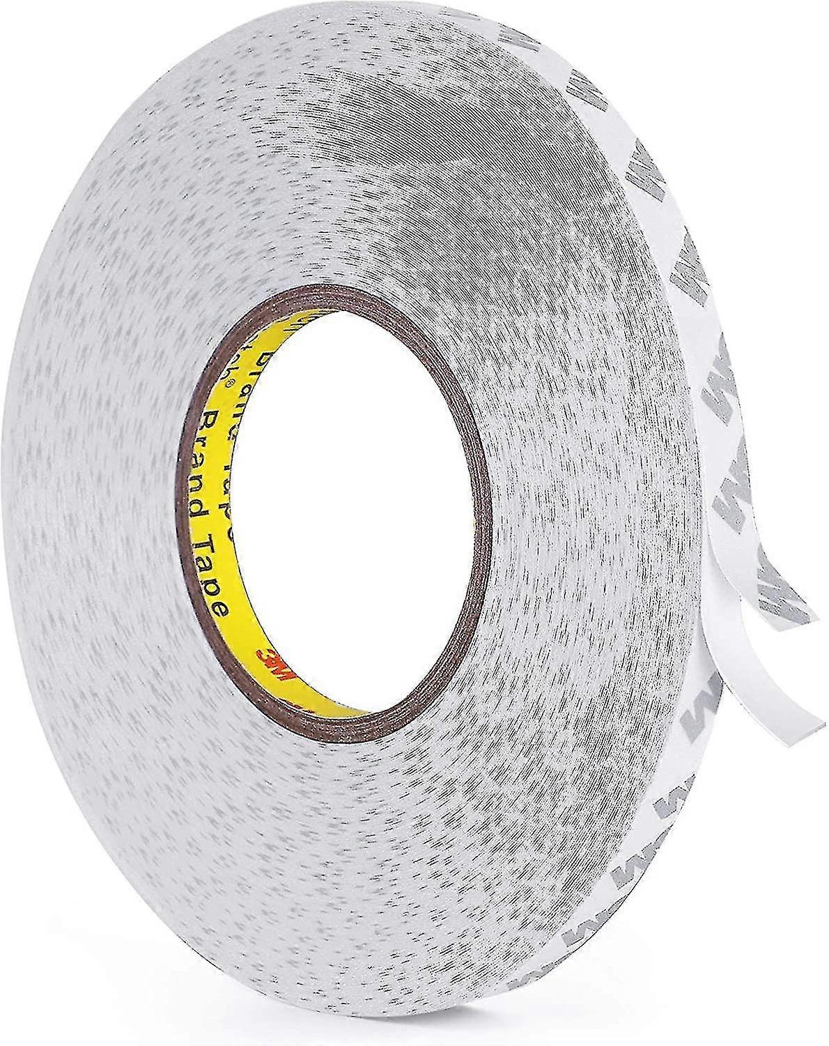 Double Sided Tape, 164ft Length, 0.39 Inch Width Thin Waterproof Mounting Tape, Easy Peel Off Two Sided Tape Foam Tape