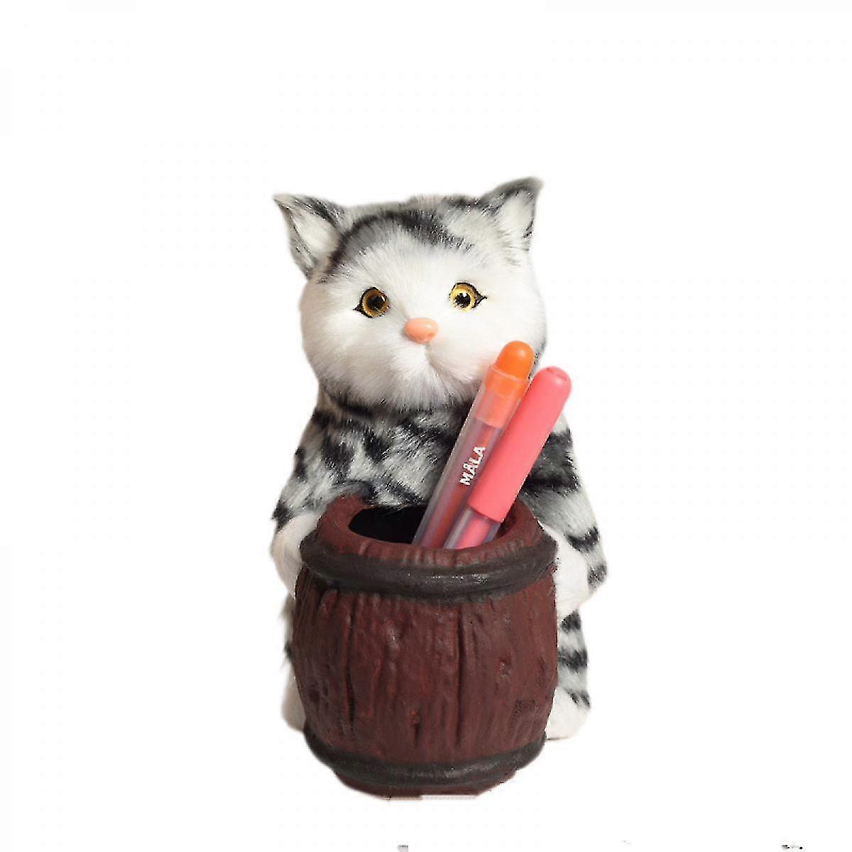 Cute  Cat  Pen Holder Student Office Multi-function Desktop Storage Pen Holder Desktop Decoration
