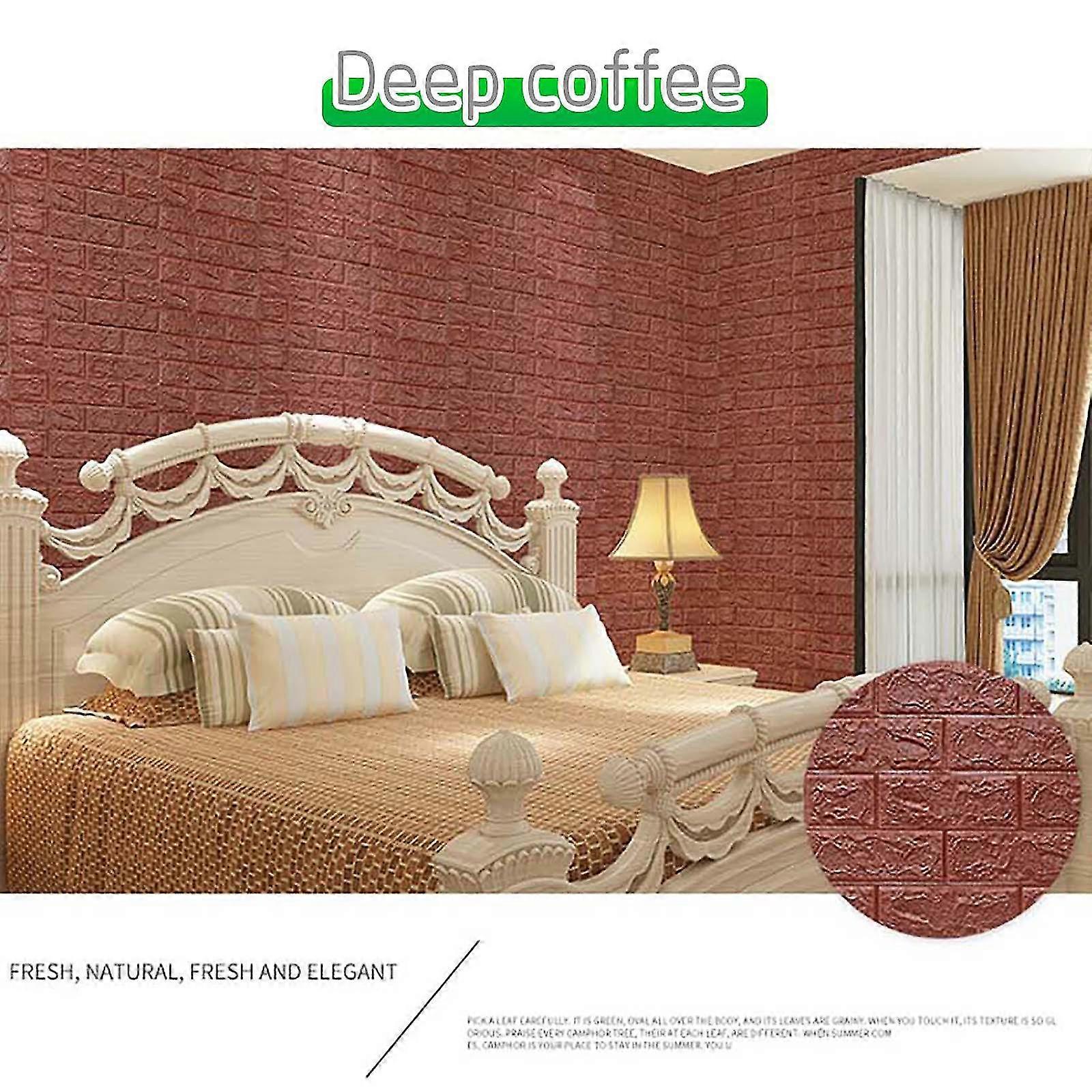 Brick Pattern 3d Wall Sticker Anti-collision Self-adhesive Wallpaper Foam Waterpaper