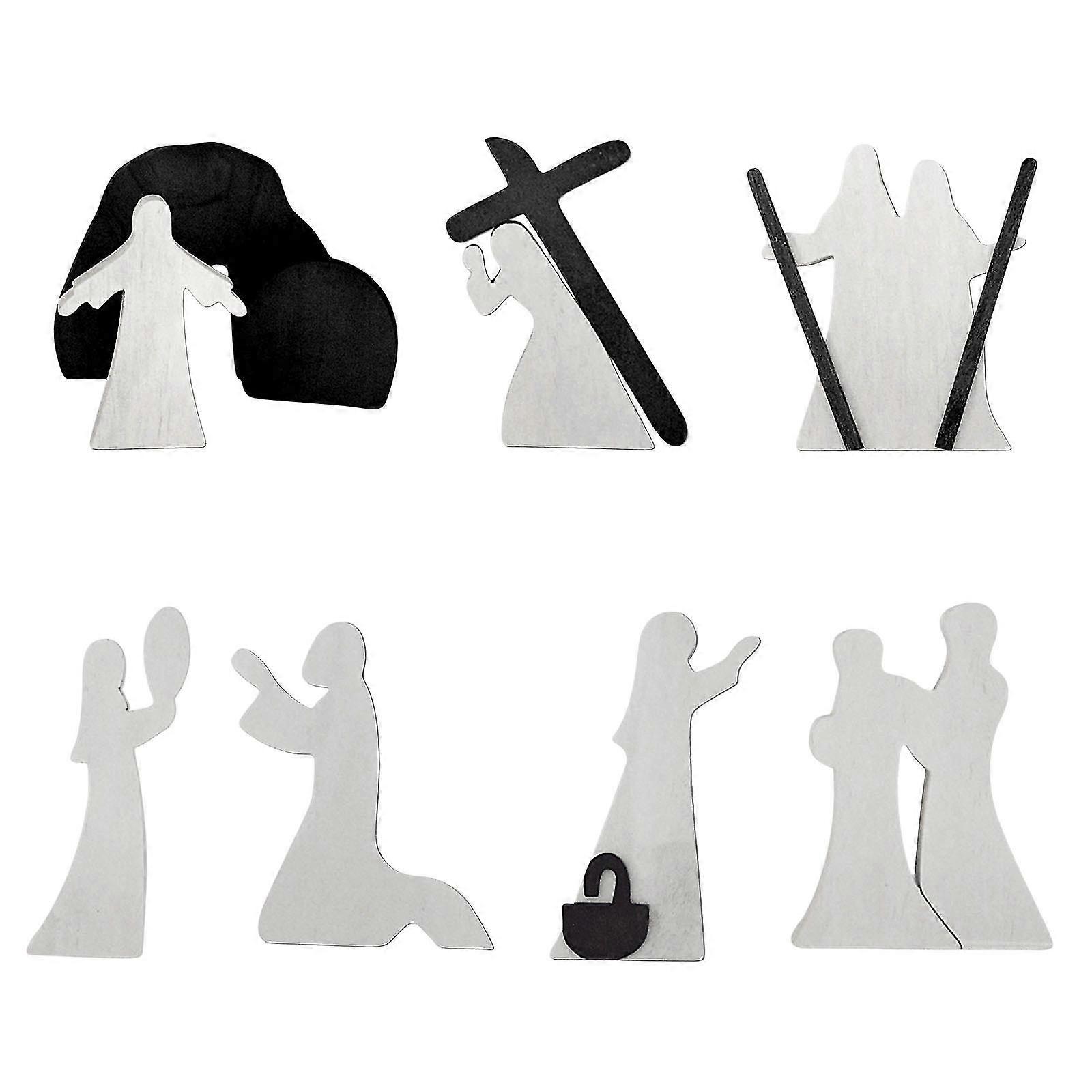 Pasen Opstanding Scène Set Kerststal Decoratie