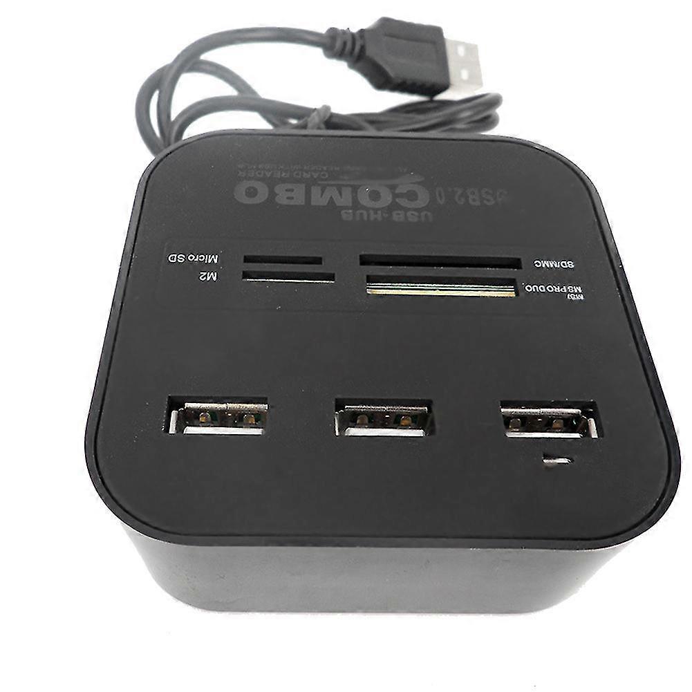 Usb Hub 2.0 3 Ports Tf Card Reader Slot Usb Combo Multi All-in-one Usb Splitter Cables For Laptop C