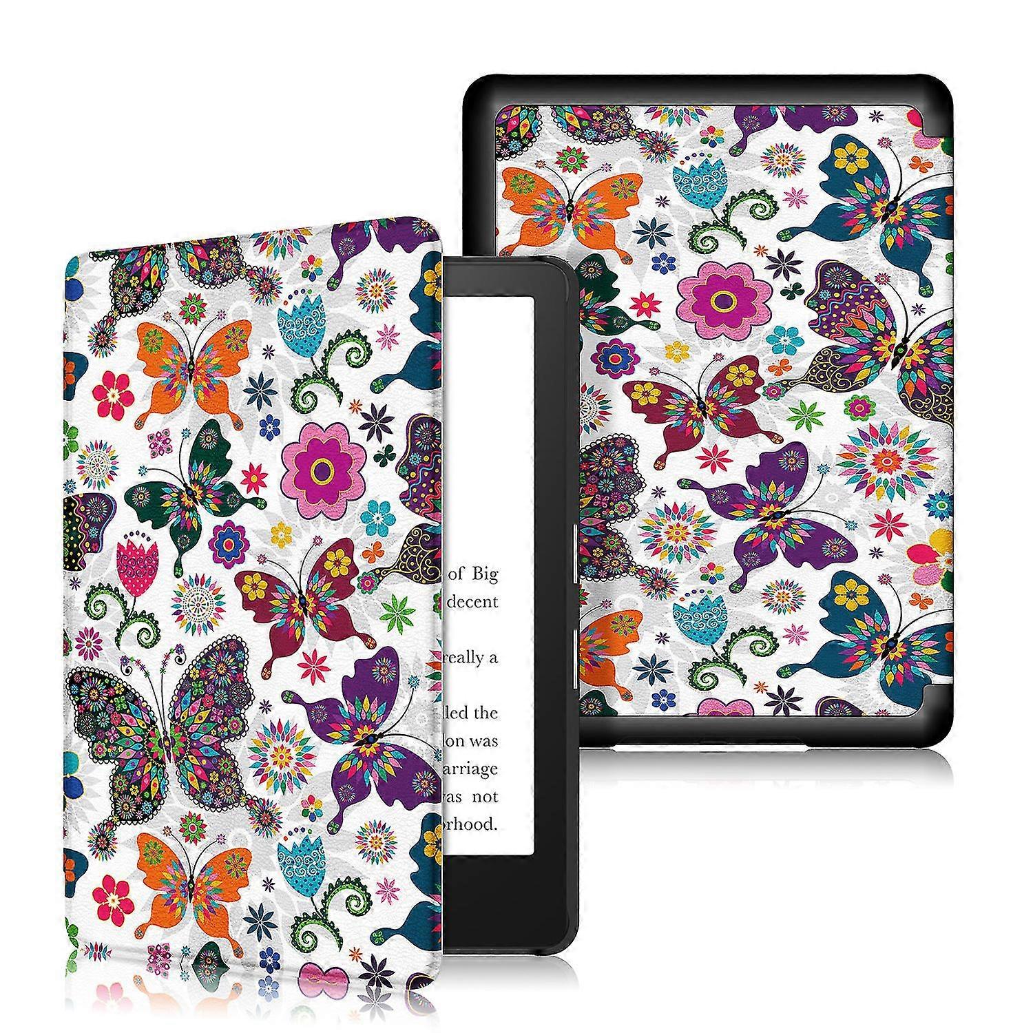 Kindle Paperwhite 2021 Protective Case Leather Case-butterfly