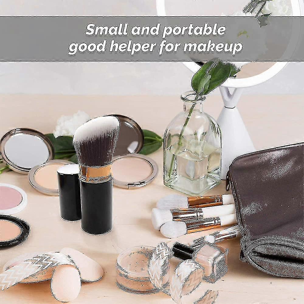 2 Pieces Retractable Kabuki Makeup Brush Multifunction Makeup Brush Professional
