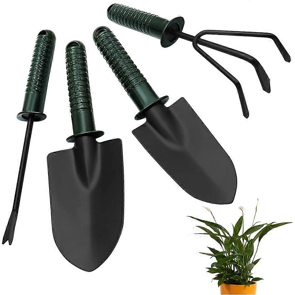 4 Pcs Stainless Steel Garden Tools Set Mini Gardening Kit Rust Tools