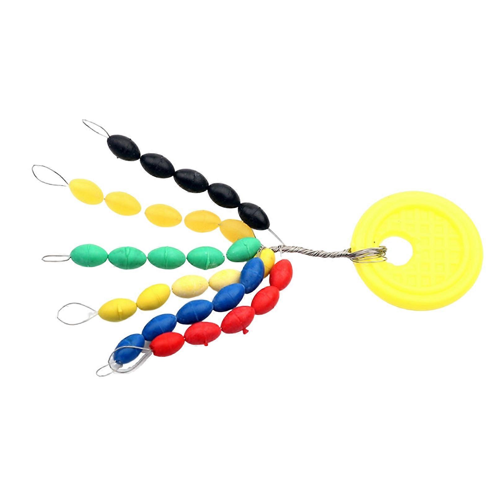 Kaesi Rubber Space Beans Bobber Colorful Stable Oval Design Float Space Beans for Fishing