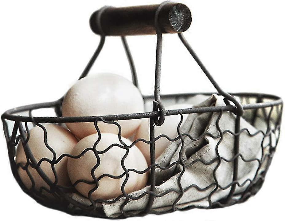 Egg Storage Box Grocery Storage Basket Iron Storage Container Kitchen Storage Tool