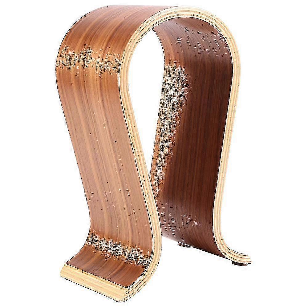 Headphone Stand Earphone Bracket Headset Hanger Wood Desk Display Stand U Shape