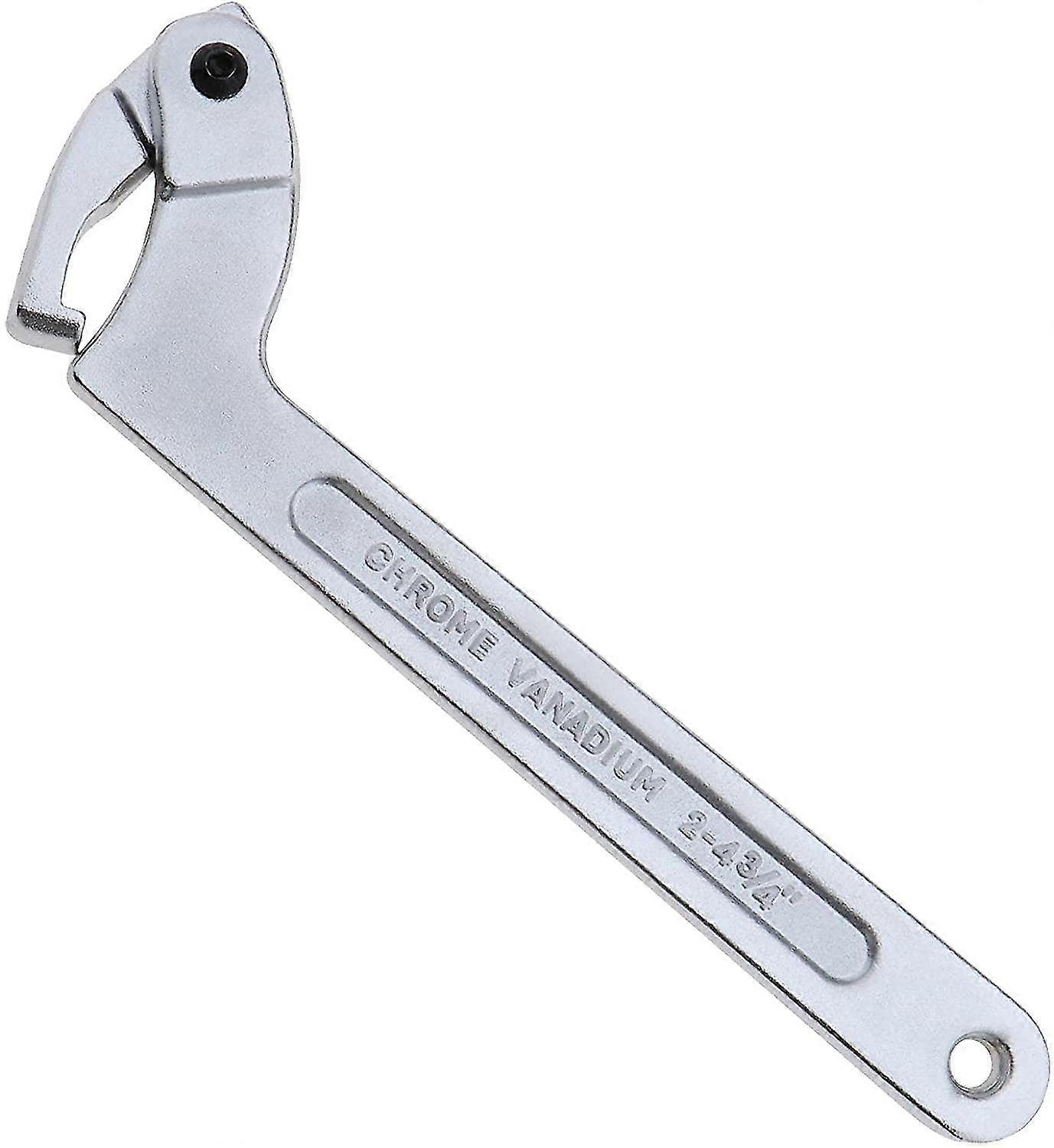The Lord Of The Tools 51-121mm 2-4.3/4" Chrome Vanadium C-hook Adjustable Wrench