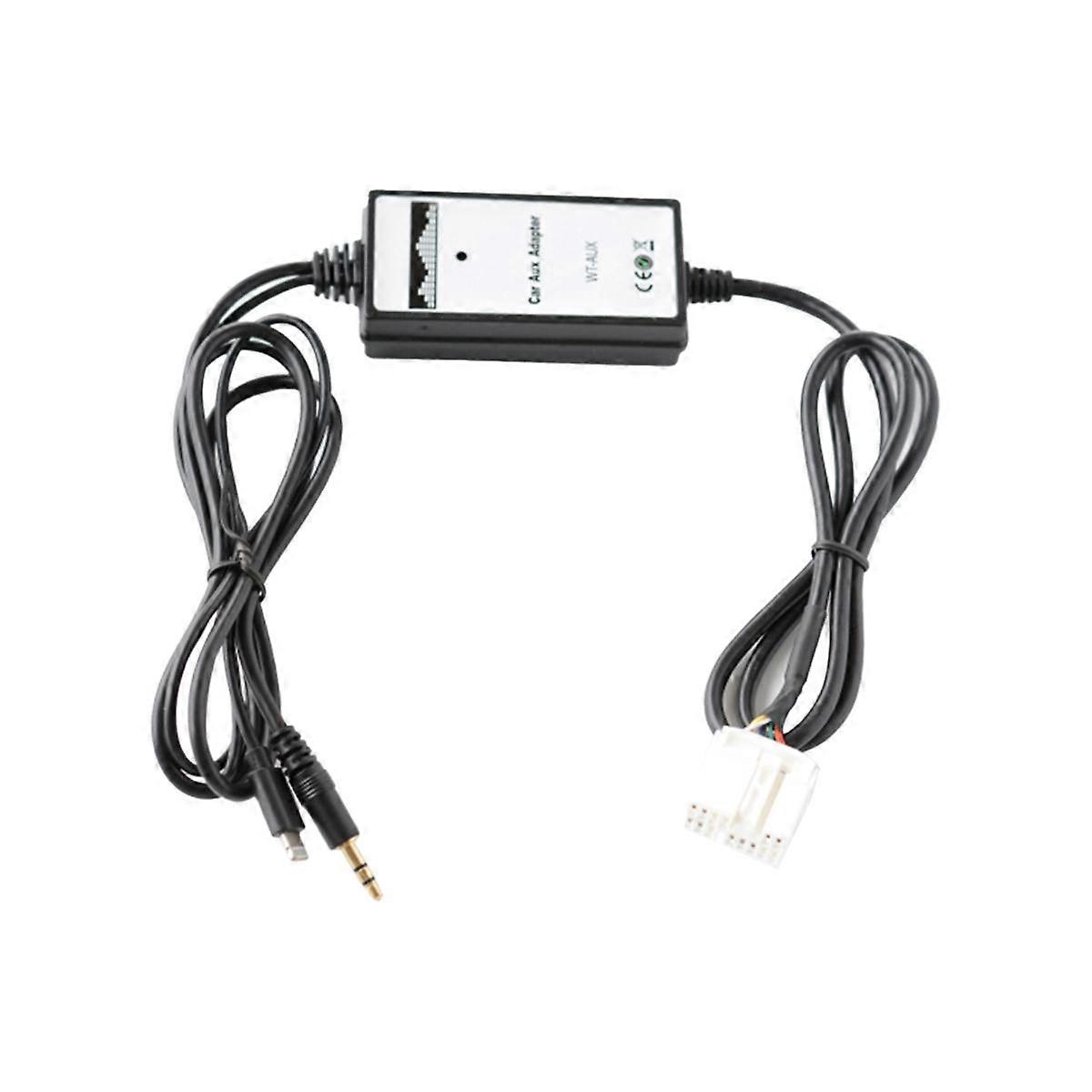 Car Audio AUX Adapter 3.5mm AUX Interface CD Changer with for Charging for Accord Pilot S2000