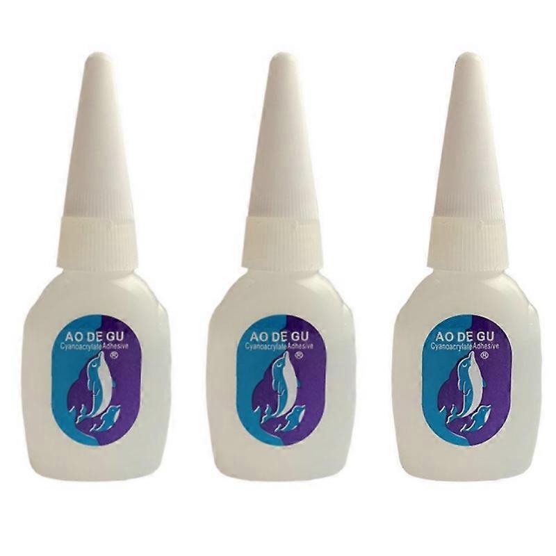 3X Liquid Glue No Contraction Adhesives And Glue Strong Glue High Strength Fast Glue Three Seconds Quick Drying Universal 20G