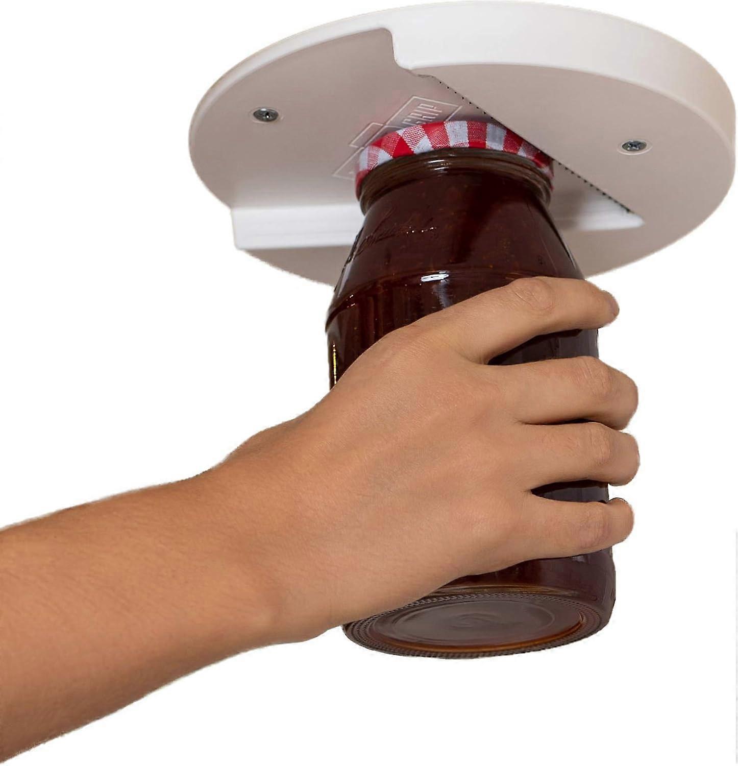 The Grip Jar Opener: The Original Under Cabinet Lid Opener, Since 1977, Opens Any Size/Type of Lid Effortlessly, Perfect for Arthritis, Weak Hands, an
