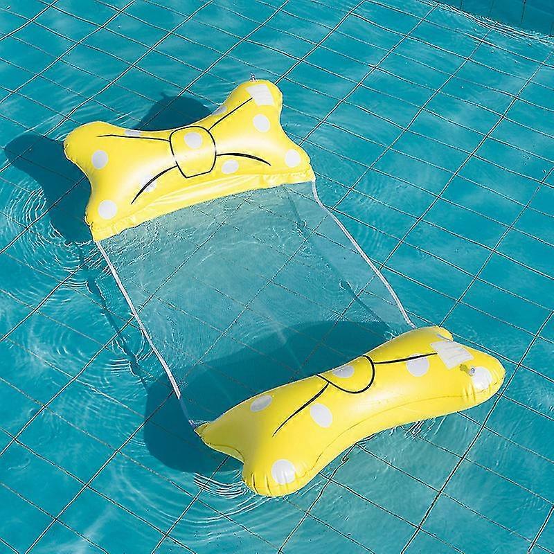 Inflatable Floating Row Swimming Float Inflatable Water Hammock Foldable Bow Shape Launge Chair