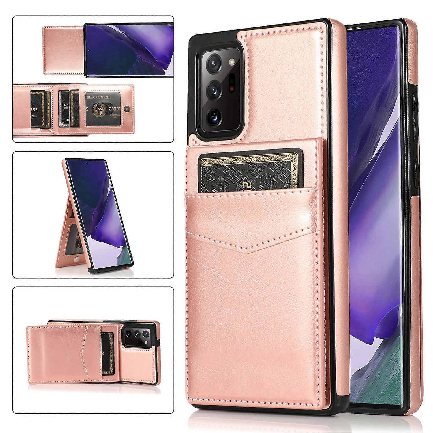 Business Style PU Leather Case for Samsung Note 20 Ultra with Card Holder, Wallet Function, Stnad Function, Fall Protection