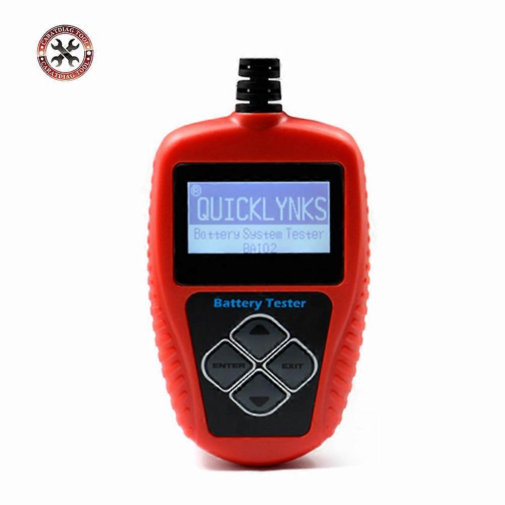 QUICKLYNKS BA102 Motorcycle Battery Tester LCD Display 12V Battery Life Analysis