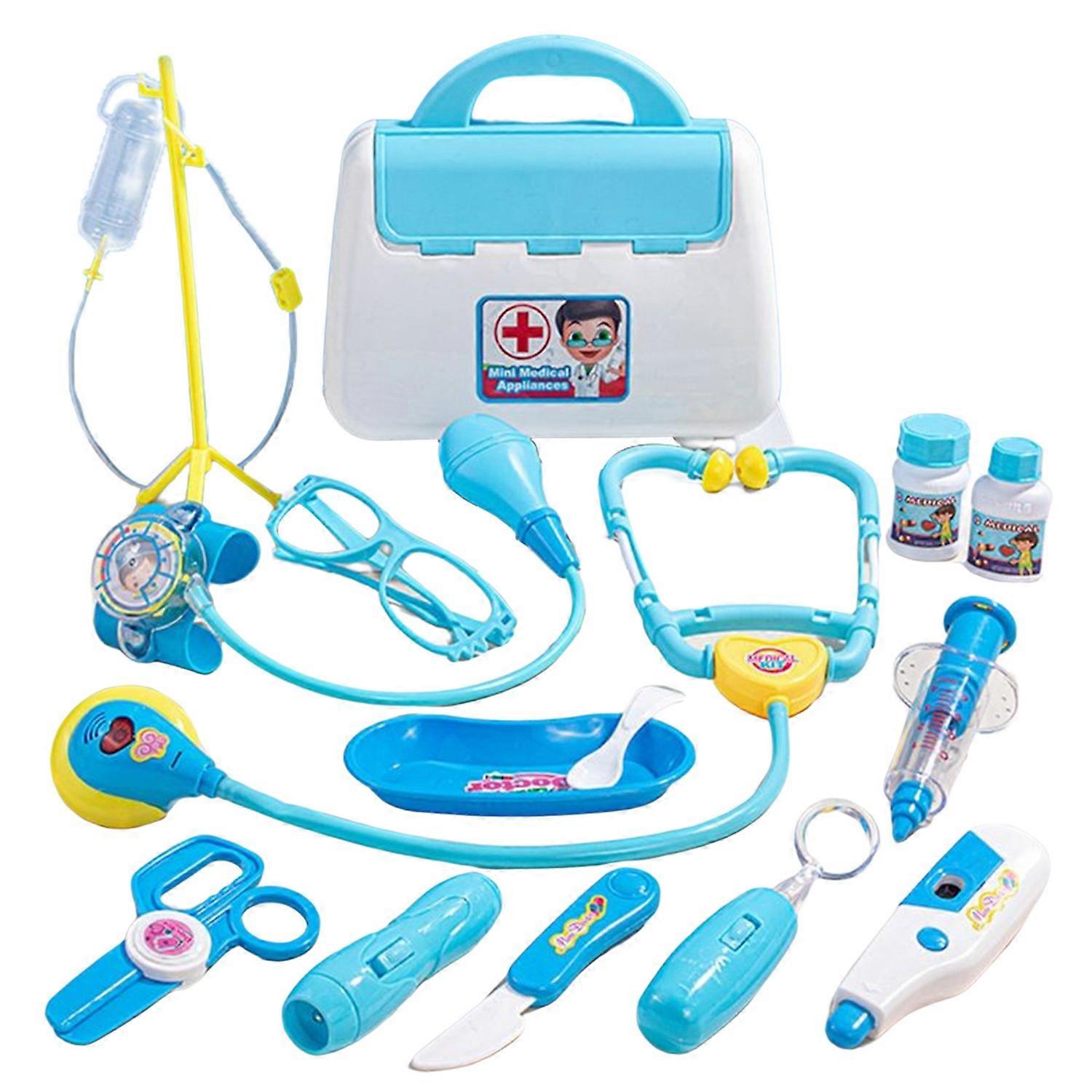 15Pcs/Set Doctor Box Toys Rich Accessories Sound Light Effect Interactive Develop Intelligence