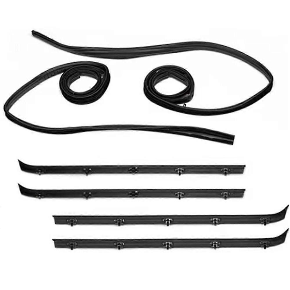 4 Or 6 Pieces Weatherstrip Rubber Window Sweep Weatherstrip Seal Kit For F-Series 1987-1997 F-150 KF2007 Driver & Passenger Side