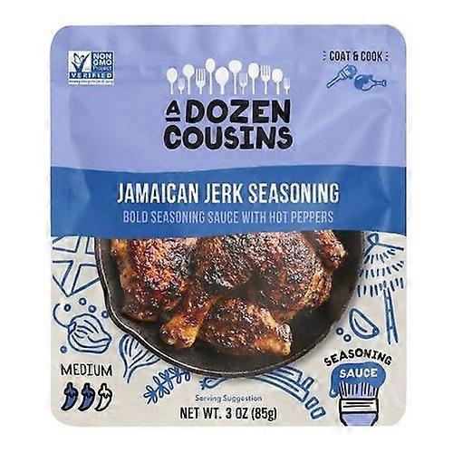 A Dozen Cousins Jamaican Jerk Seasoning Sauce ,3 Oz(Case Of 10)
