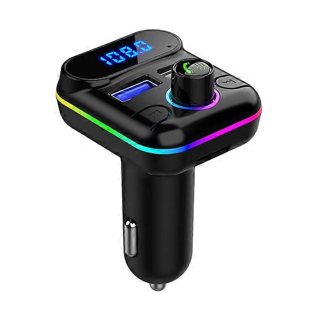 Car Bluetooth V5.0 USB 4.2A Fast Car Charger Mp3 Transmitter Player U Disk Fm Call Bluetoot Support Hands-free Transmitters