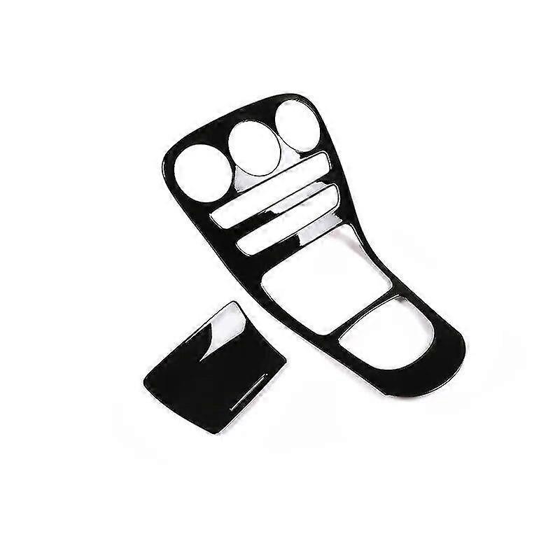 For Mercedes Benz C Class W205 19-20 For GLC X253 2020 ABS Accessories Center Console Decoration Panel Cover Trim Without Clock