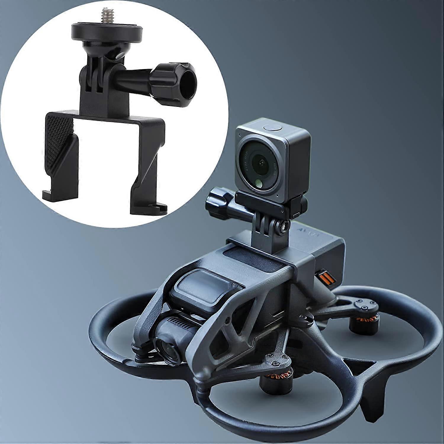 Camera Mount for DJI Avata, for Action Camera Holder Adapter Accessories, for DJI Avata/DJI Action 2/Insta360 Go 2/Insta360 Go