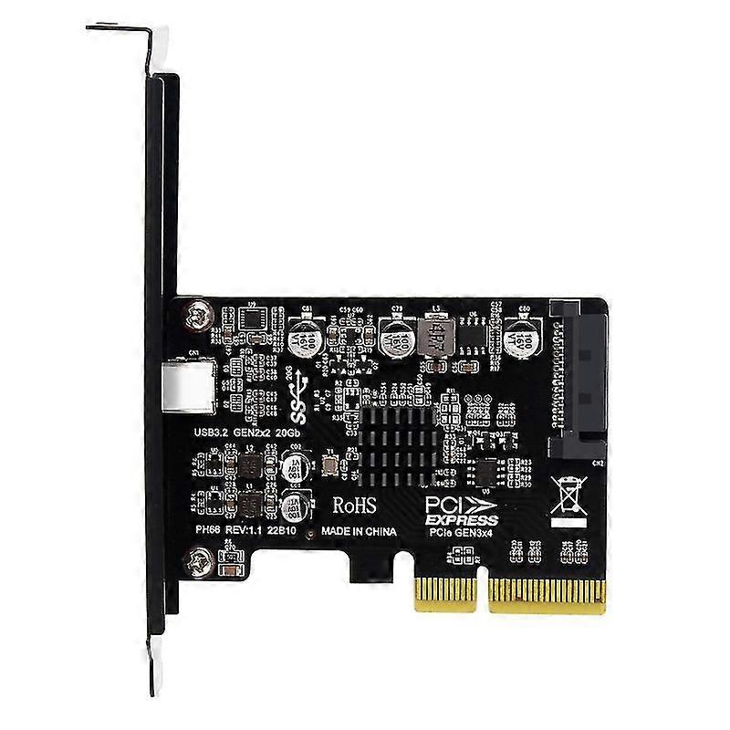 Pcie zu Typ C Usb3.2 Gen22 20gbps Erweiterungsadapter Asmedia Asm3242 Asmedia