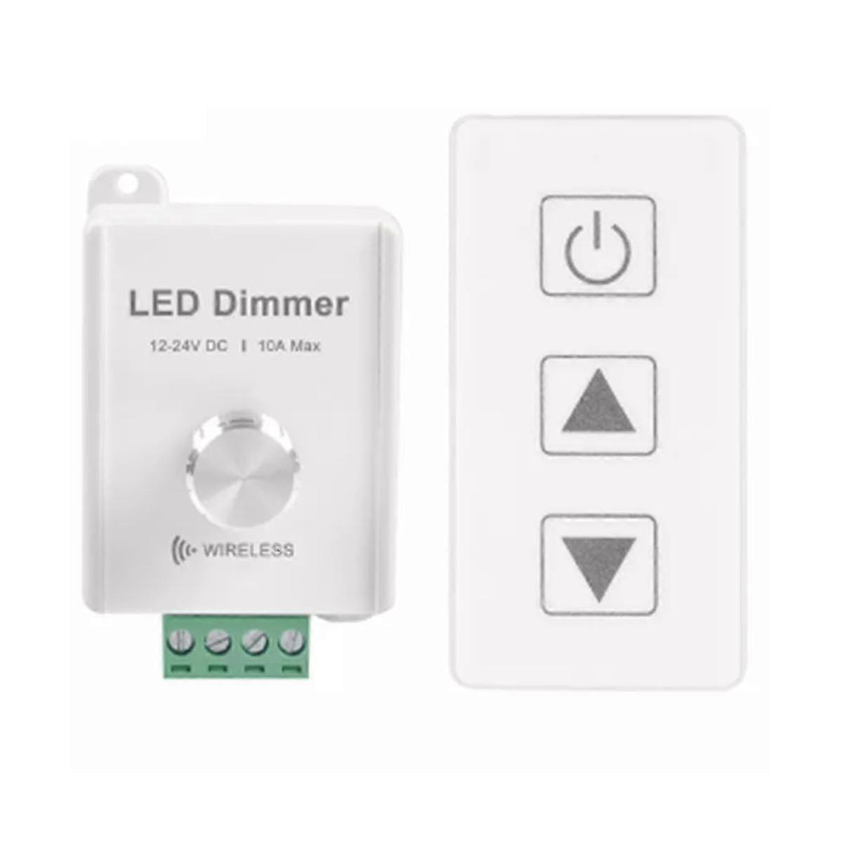 Dc12v-24v 10a Wireless Dimmer With Touch Remote For Single Color (r1)