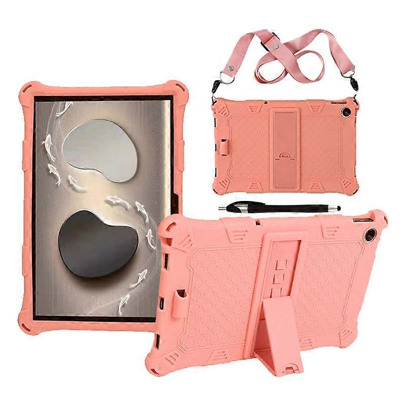 Para Lenovo Tab M10 Plus 3ª Geração 10.6 polegadas TB-125F/128F - Capa Infantil com Corda Pendurada e Suporte para Caneta