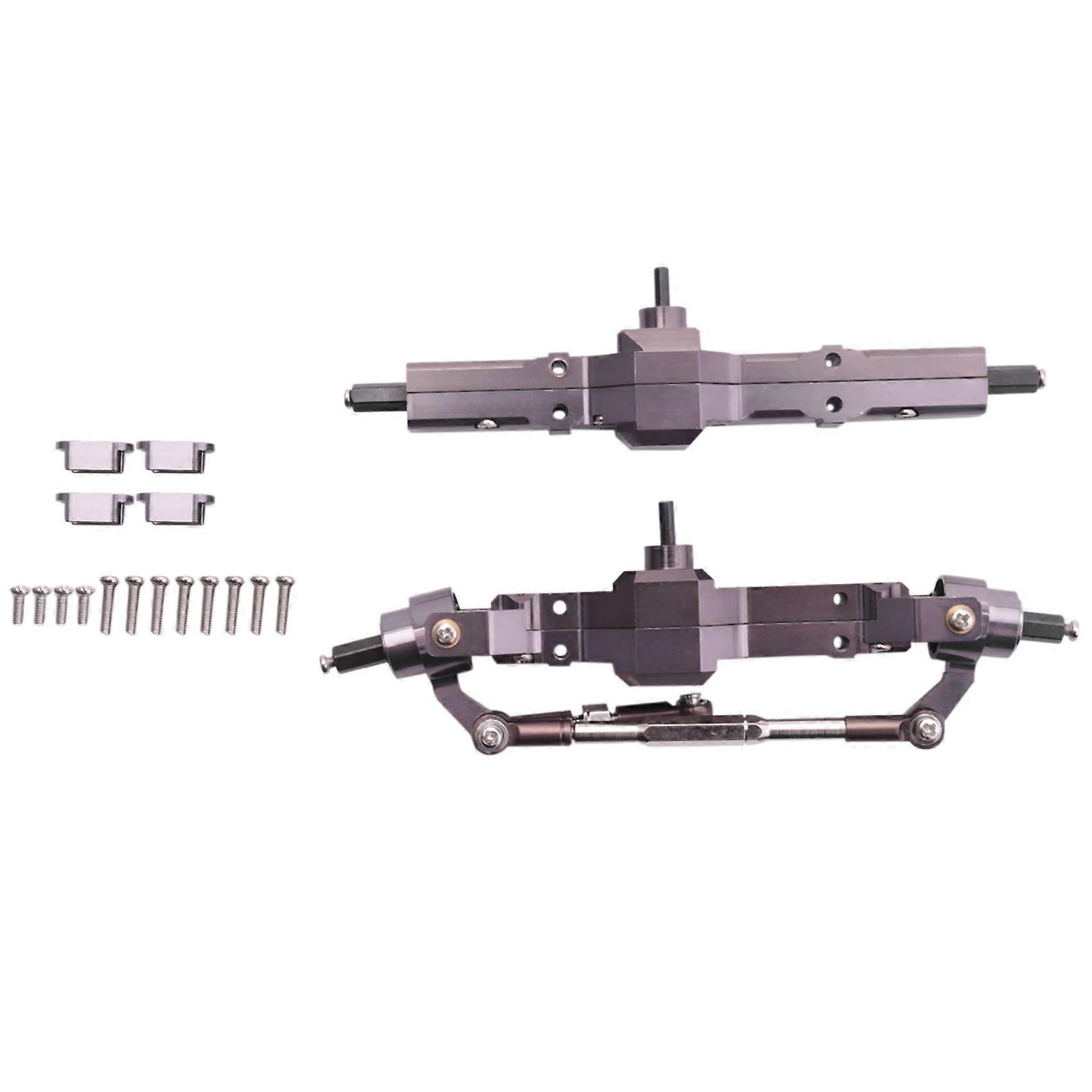 Metal Front & Rear Bridge Axle GearBox for C14 C24 C34 C44 B14 B24 1/16 RC Car Truck Upgrade Parts