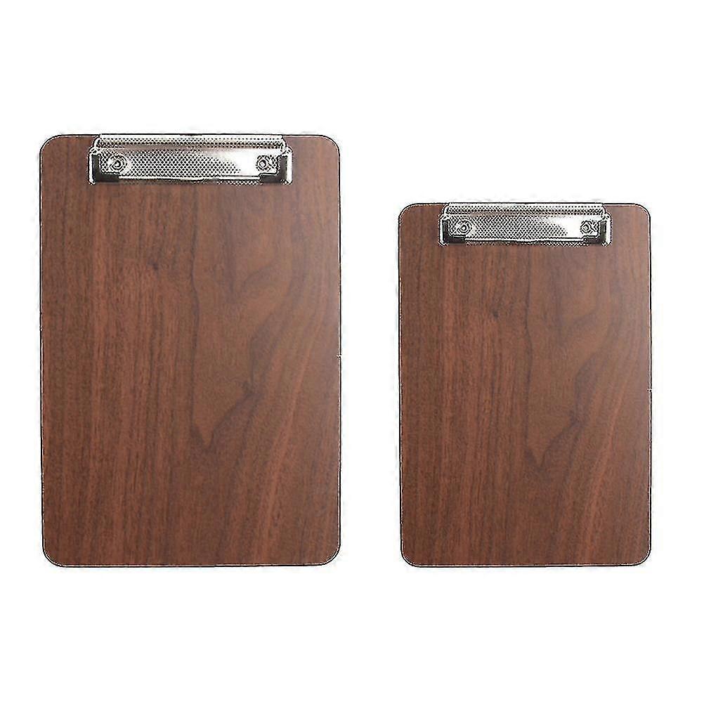 2szt Drewniane Menu Board Clip Kuchnia Restauracja Uchwyt menu Menu Schowek A4 + a5