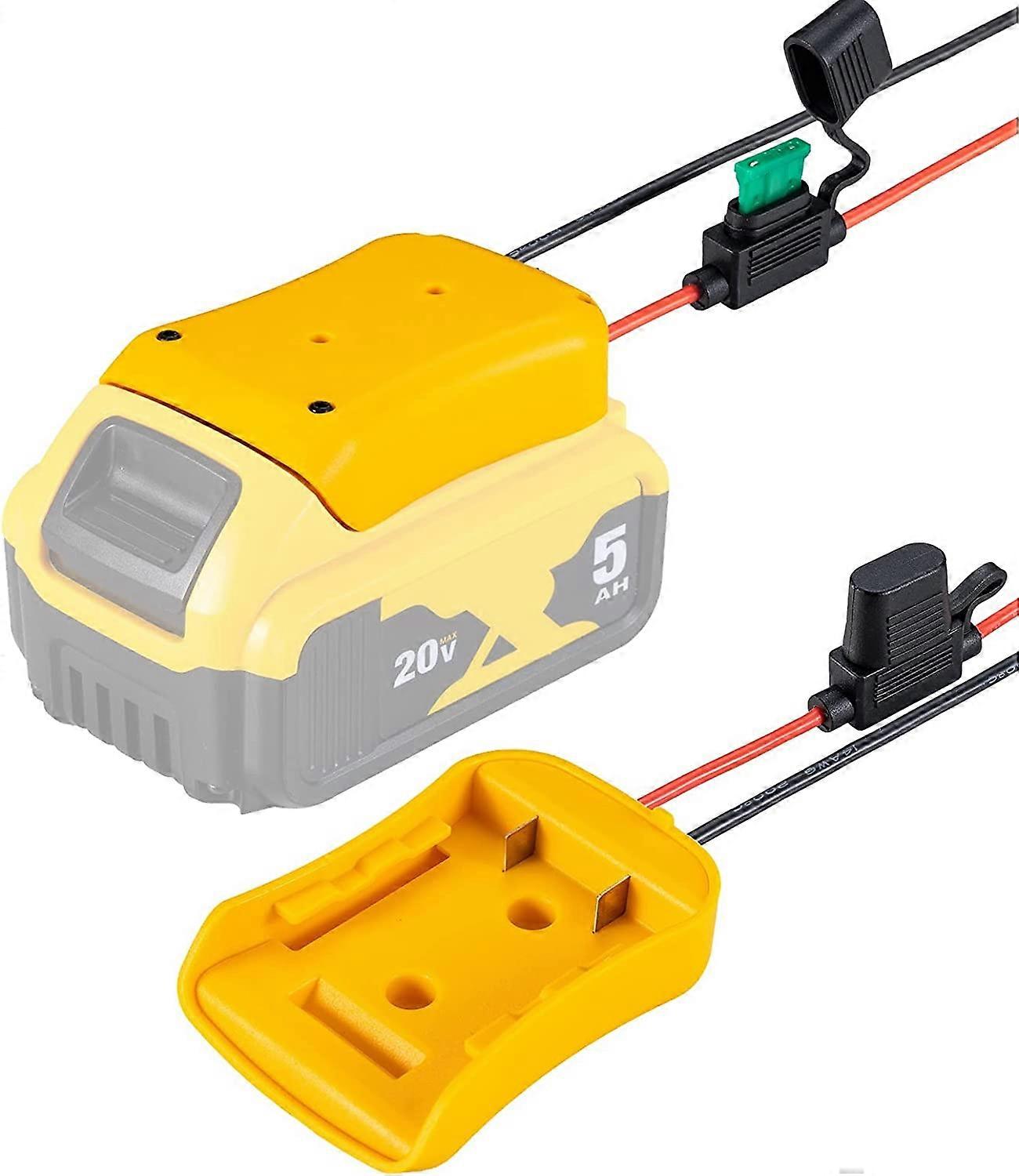 ZRUXE Power Wheel Battery Adapter compatible with Dewalt 20V DCB205 DCB206 DCB200 Lithium Battery