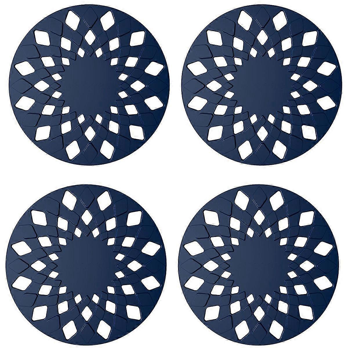 4 pieces of household pot mats, scalding-proof and heat-insulating mats, and high-temperature resistant placemats with hollow silica gel mats.