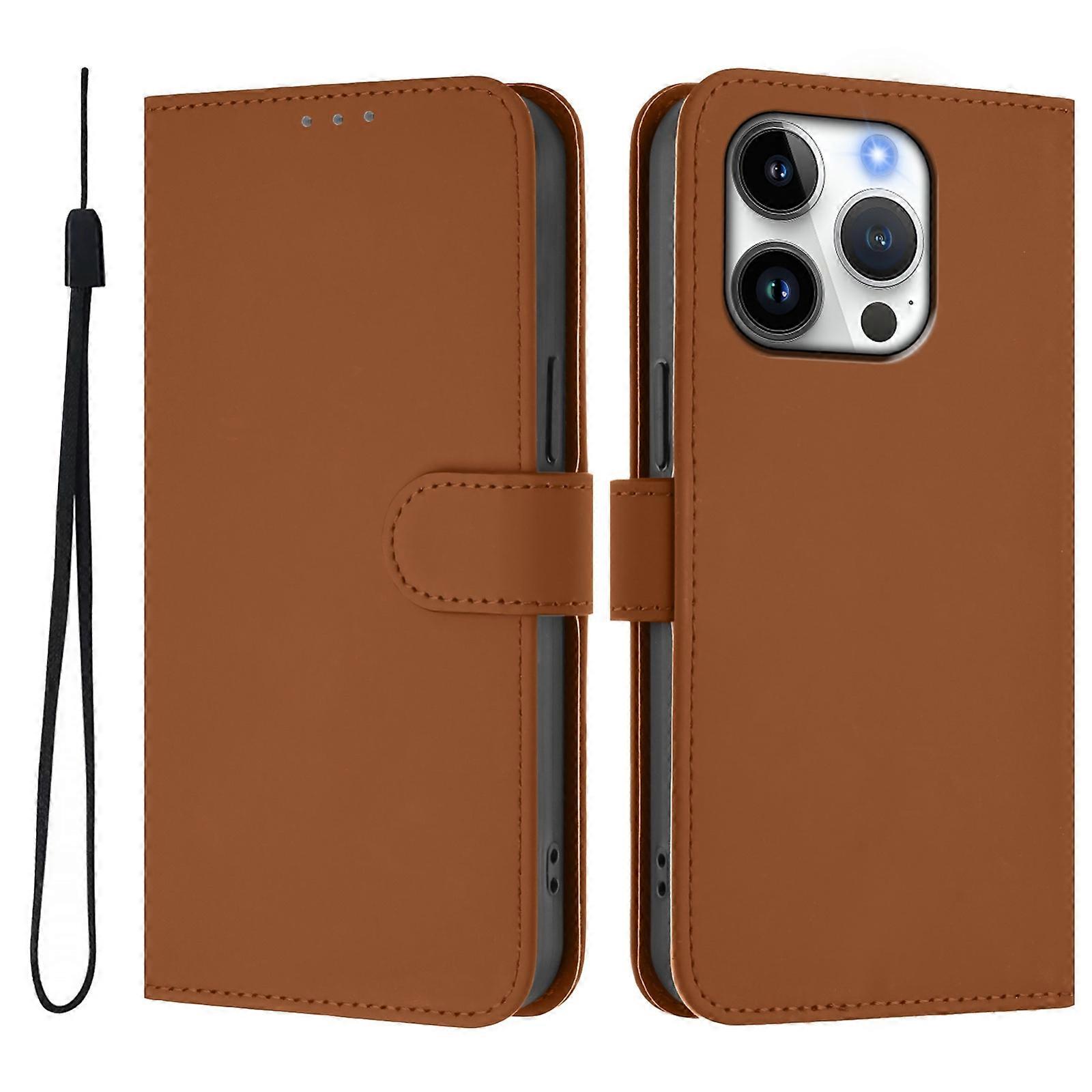 Skin Feel Leather Phone Case For iPhone 16 Pro