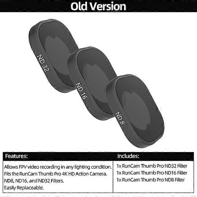RunCam Thumb Pro 4K FPV Camera Wide FOV ND Filter Set Drone Action Camera For RC FPV Racing Quadcopter Drone Cinewhoop Freestyle