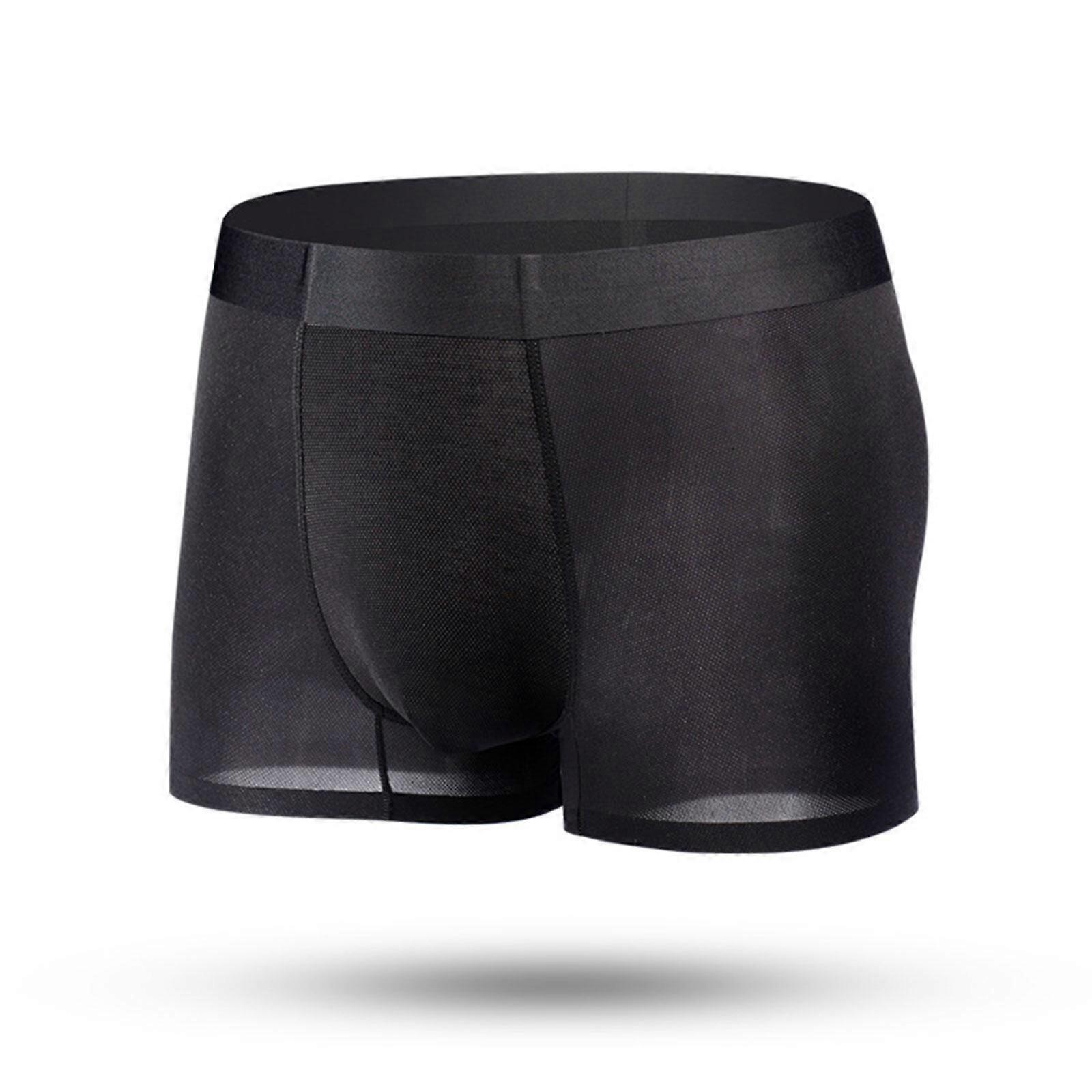 Férfi fehérnemű Klasszikus puha lélegző boxer nadrág Selymes boxer nadrág Egészségügyi viselet