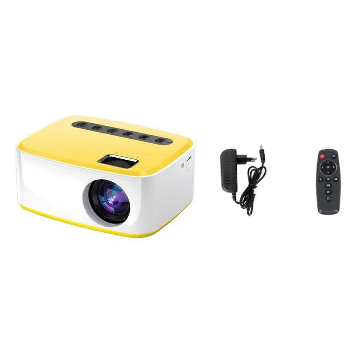 Projector LED 1080P Same-Screen Version Wireless Mobile Phone MINI Projector Home Theater Video Player EU Plug-B