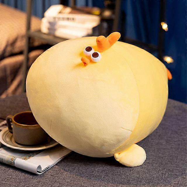 20cm-70cm Squishy Yellow Chick Doll Stuffed Fatty Soft Chicken Animal Plush Toy Elastic Pillow Cuddly Baby Toy Comforting Gift
