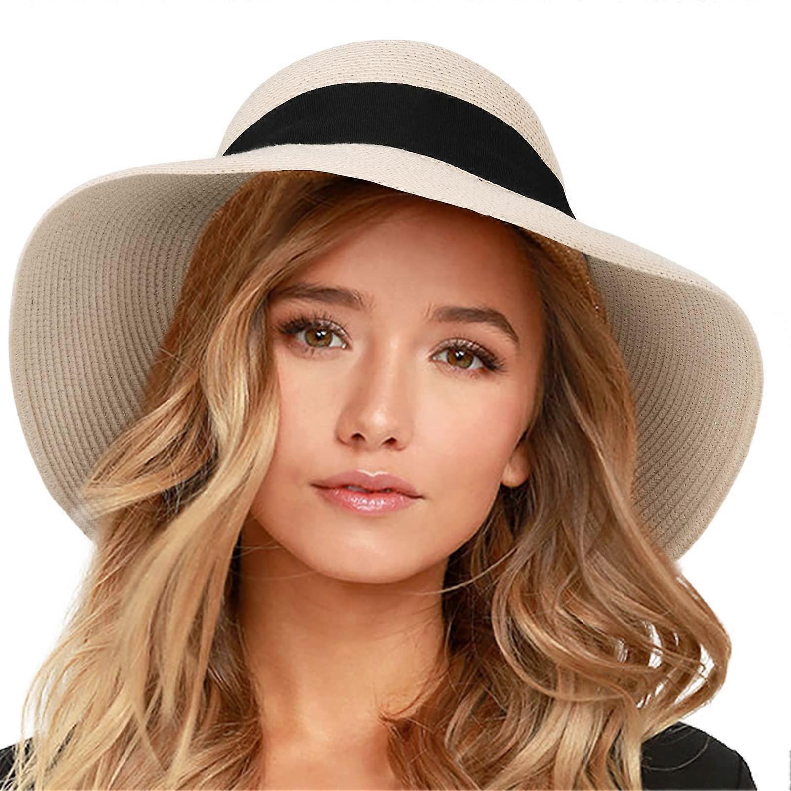 Women's sun hats, beach hat, straw hat with wide brim