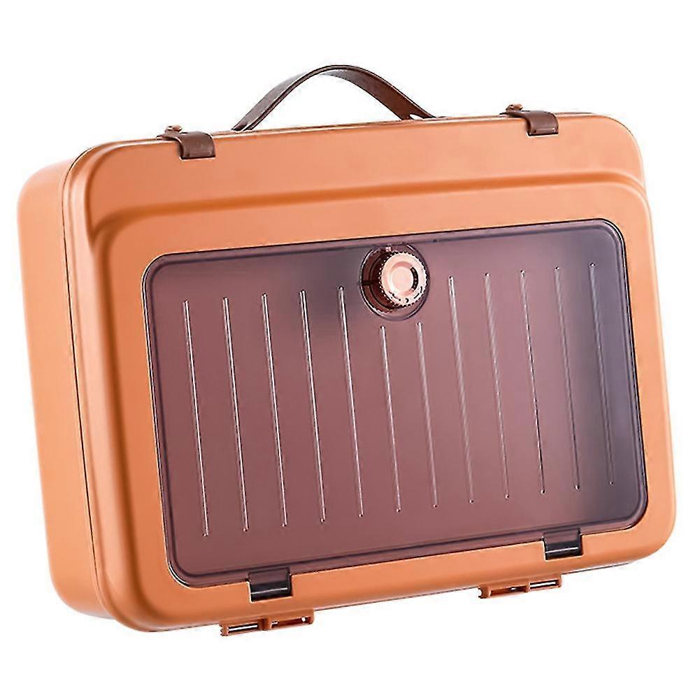 Large Capacity Document Storage Bag Organizer 3-Layer Orange