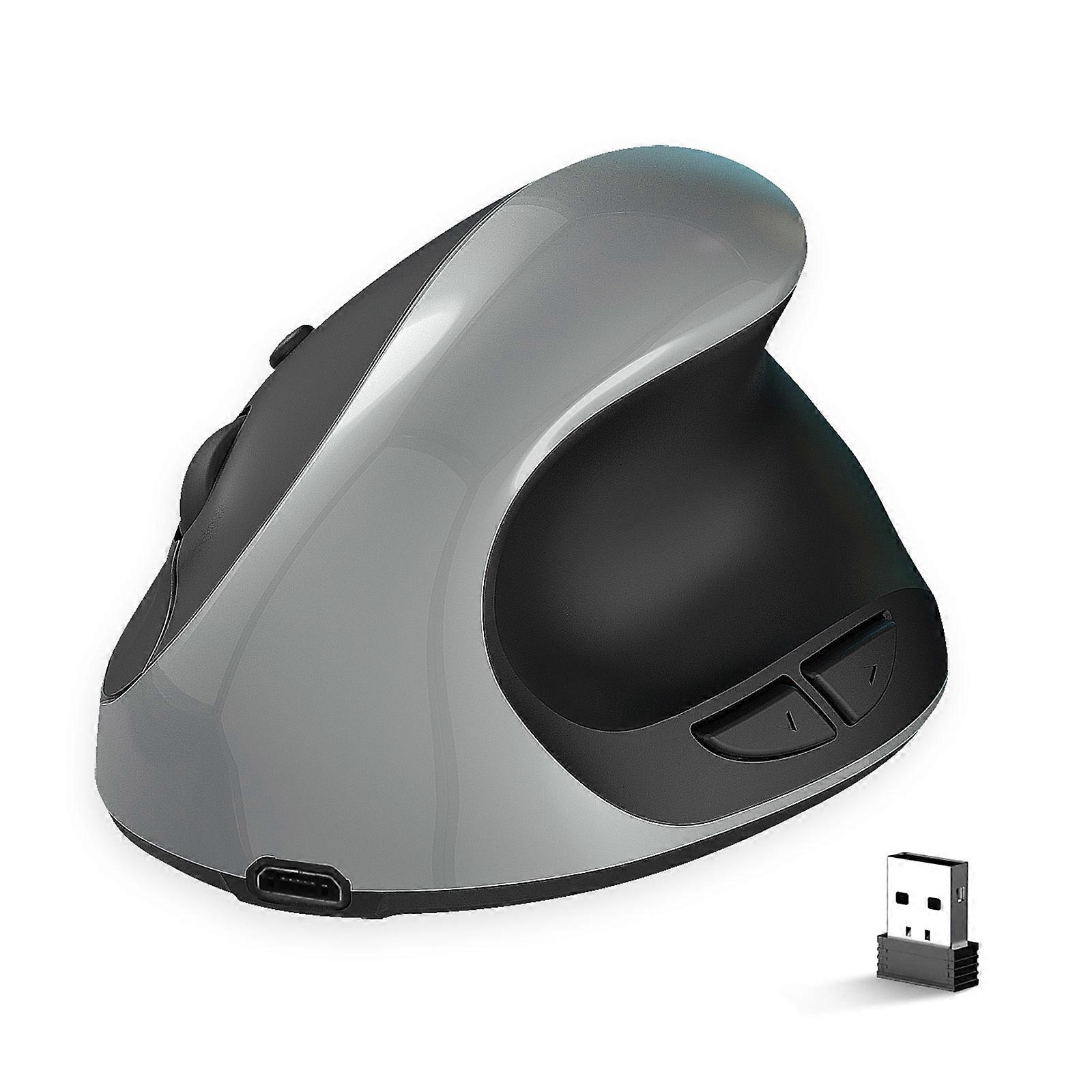 2.4G Wireless Mouse Rechargeable Vertical Ergonomic for Office Study PC Gift